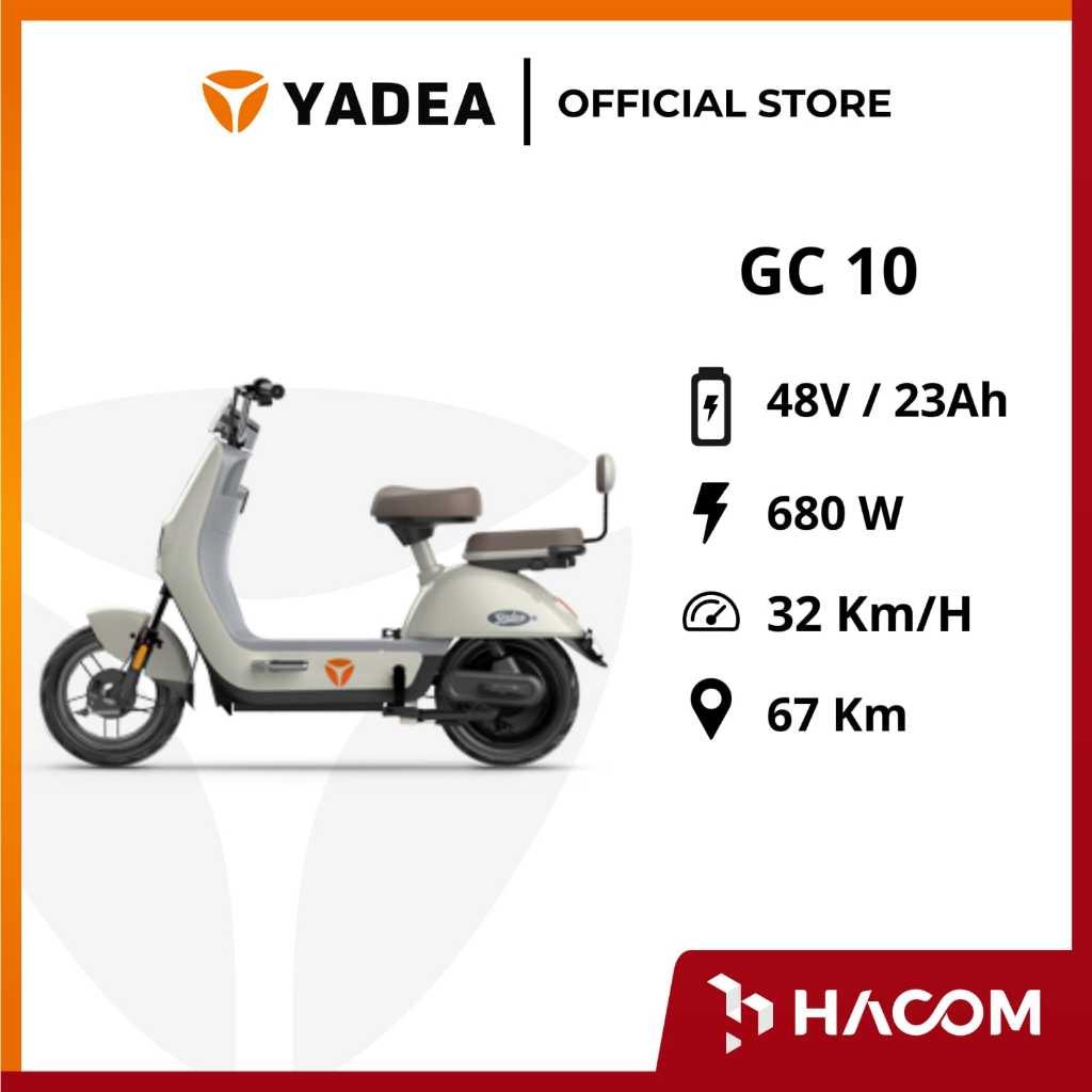 YADEA- Sepeda Listrik Yadea GC10 Garansi Resmi Yadea 2 Tahun Anti Air