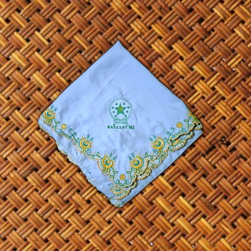 HIJAB FATAYAT JUMBO 120CM FULL MOTIF JILBAB FATAYAT MOTIF BORDIR