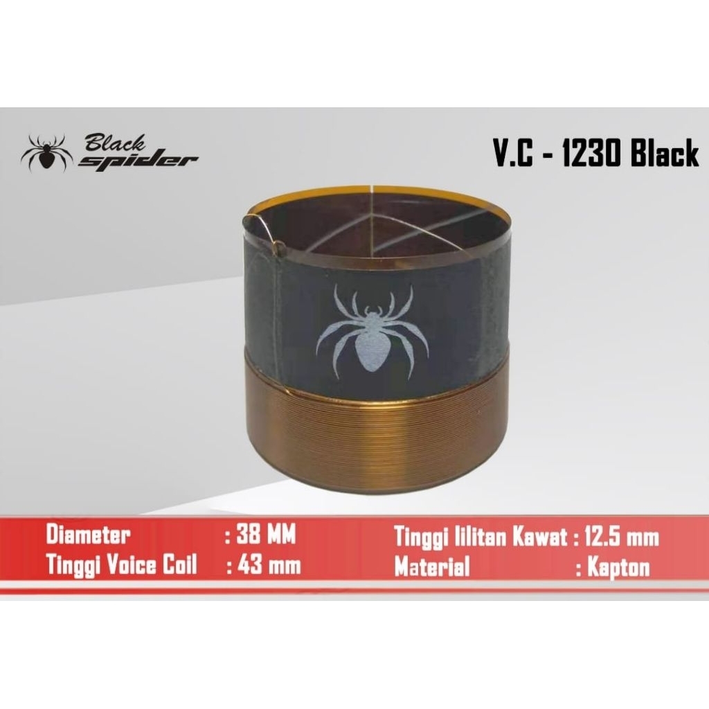 SPOL/Voice Coil 1230 Black Original Black Spider