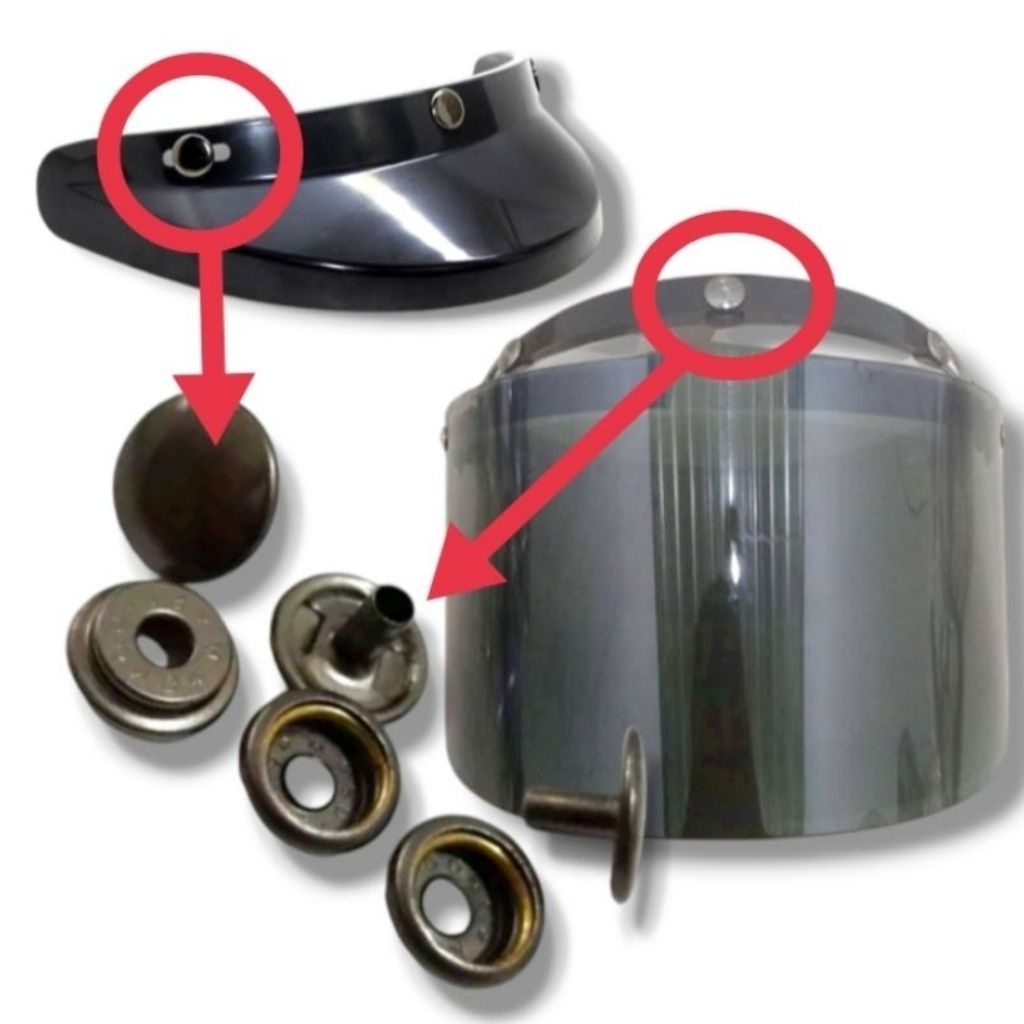 KANCING HELM BOGO / KANCING PET / KANCING KACA