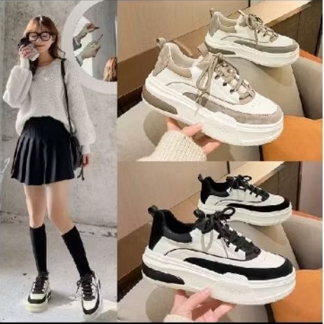 Sneakers wanita Korean kekinian