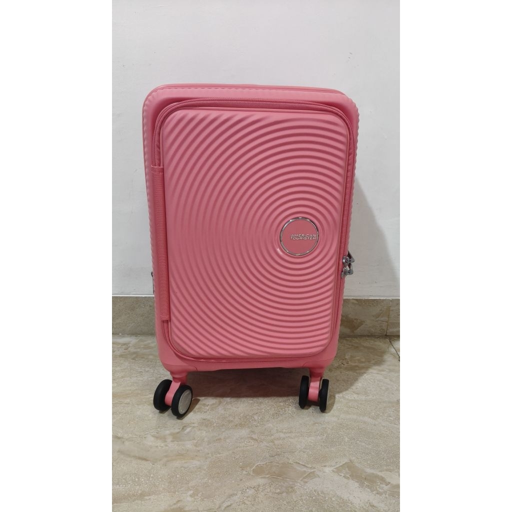 koper american tourister medium new warna coral