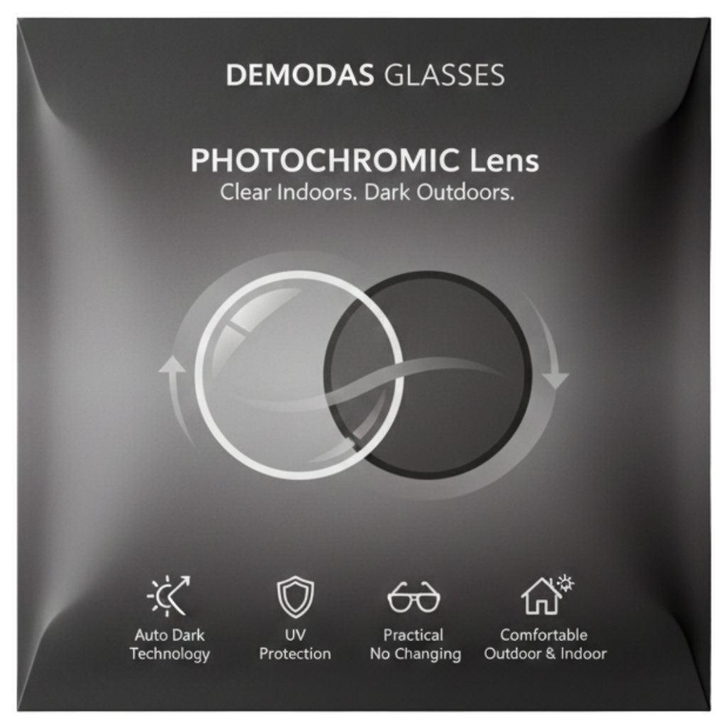 DEMODAS Lensa Photochromic 1.56 Normal Minus Silinder Plus Demodas Glasses