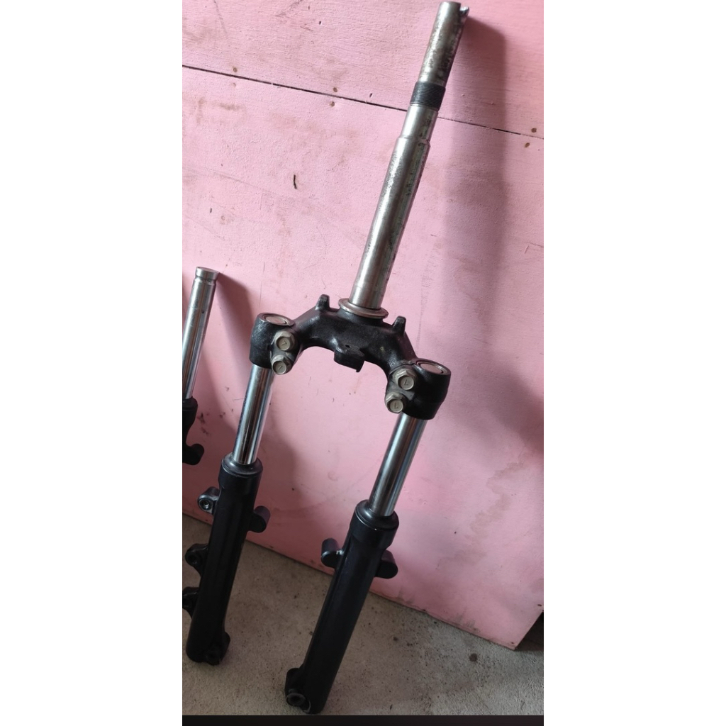 Shock Depan Skok depan Set As Tabung Set Segitiga T Yamaha Mx King V1 V2 2PV Original Copotan As Ama