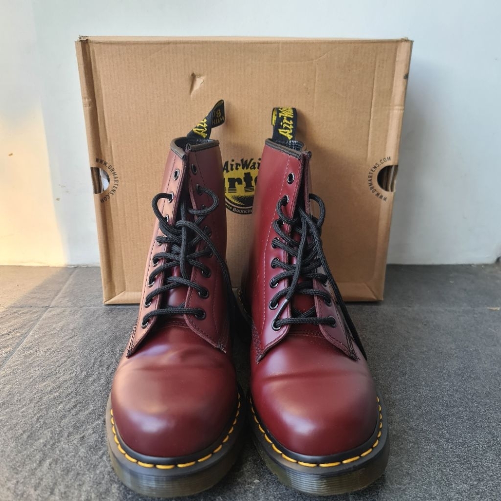 Sepatu Boots Dr Martens 1460 Cherry Red Original MAP