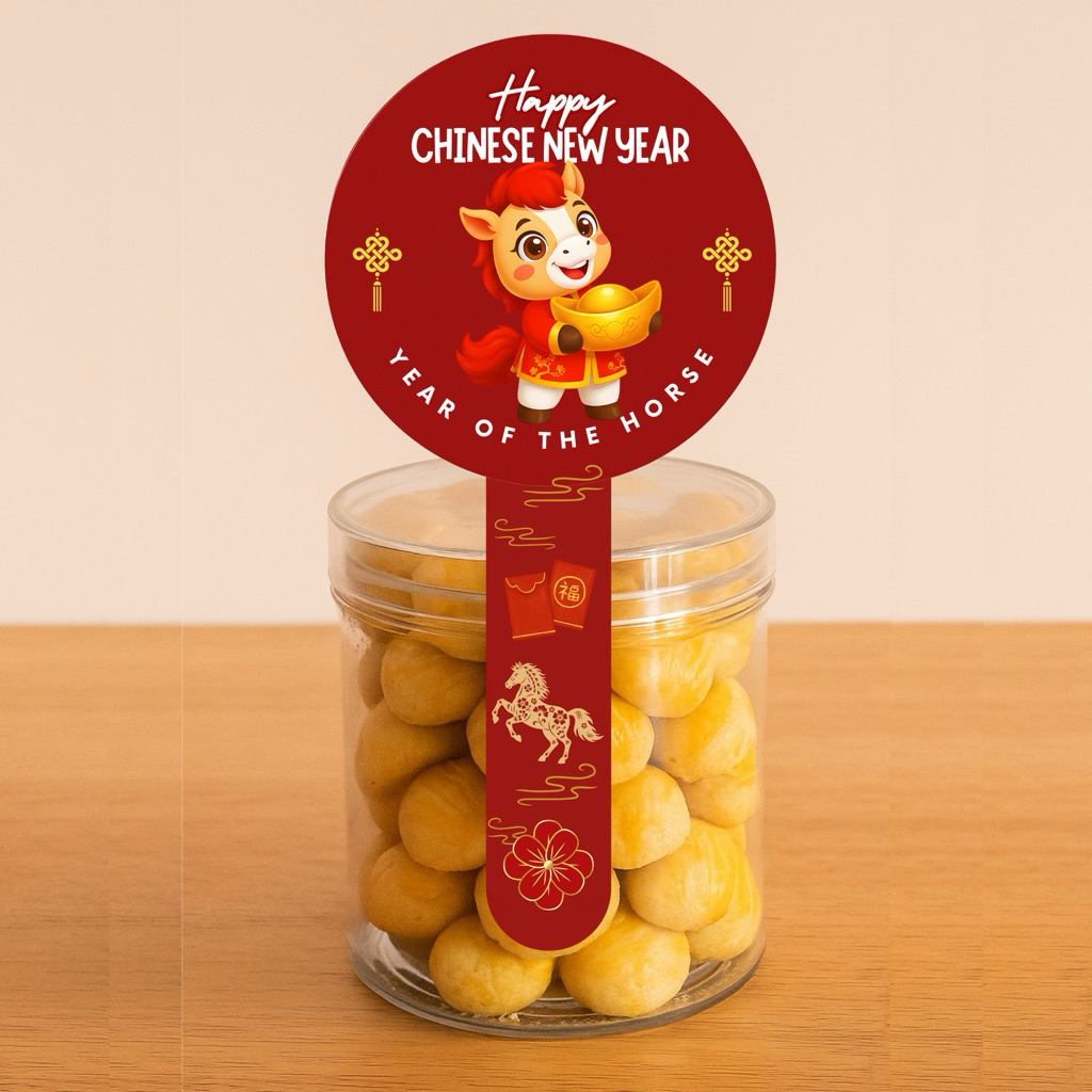 [Isi 20 Pcs] Sticker Segel Toples / Sticker Chinese New Year