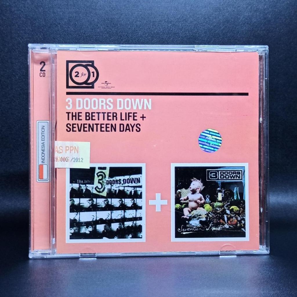 CD 3 DOORS DOWN - THE BETTER LIFE & SEVENTEEN DAYS ORIGINAL SEGEL