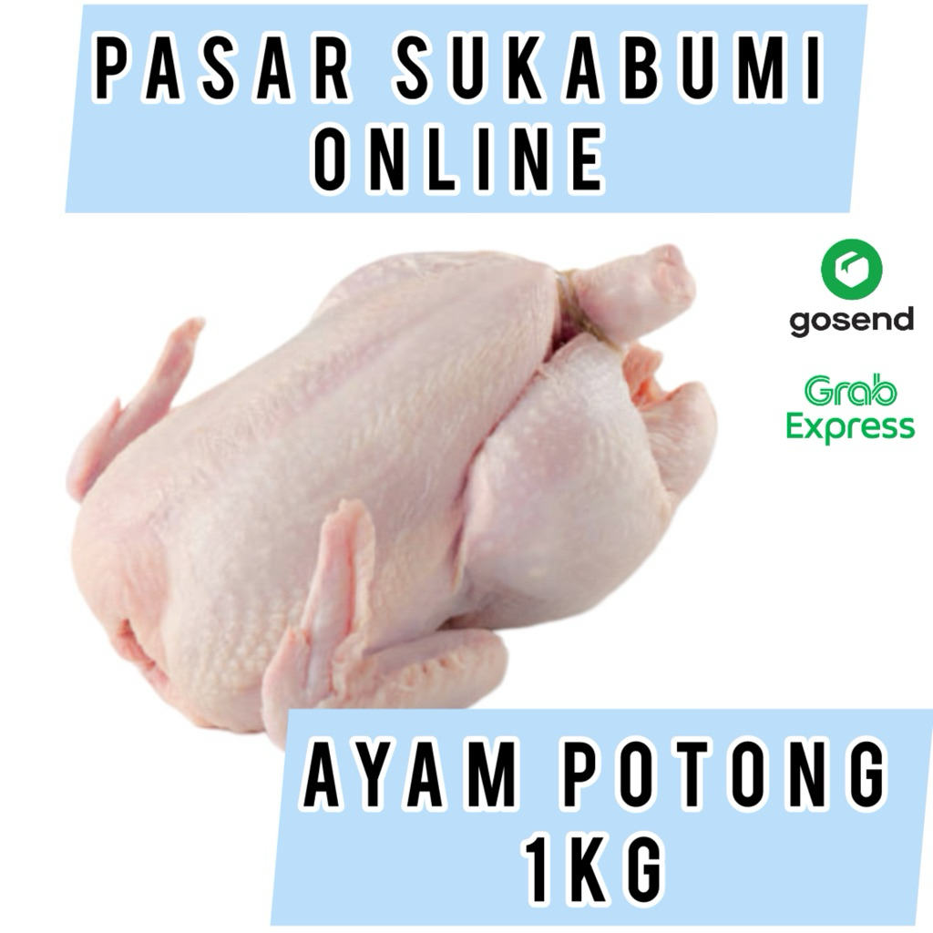 Daging ayam potong segar Pasar Sukabumi