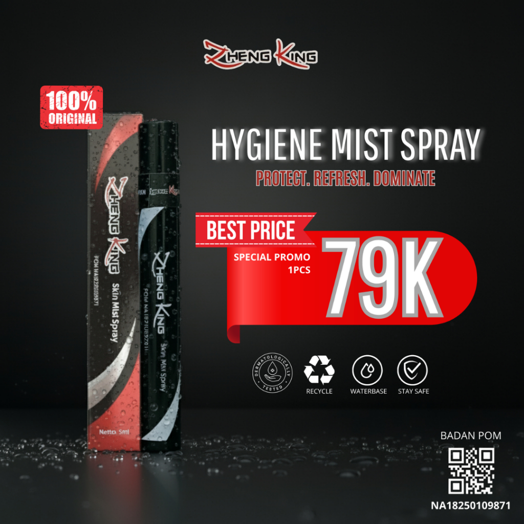 Zheng King Skin Mist spray antiseptic Original 100% Membantu merawat area lipatan