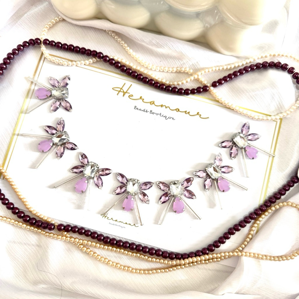 Payet rangkai Leher Kebaya Dress Tunik Blouse Gamis N03