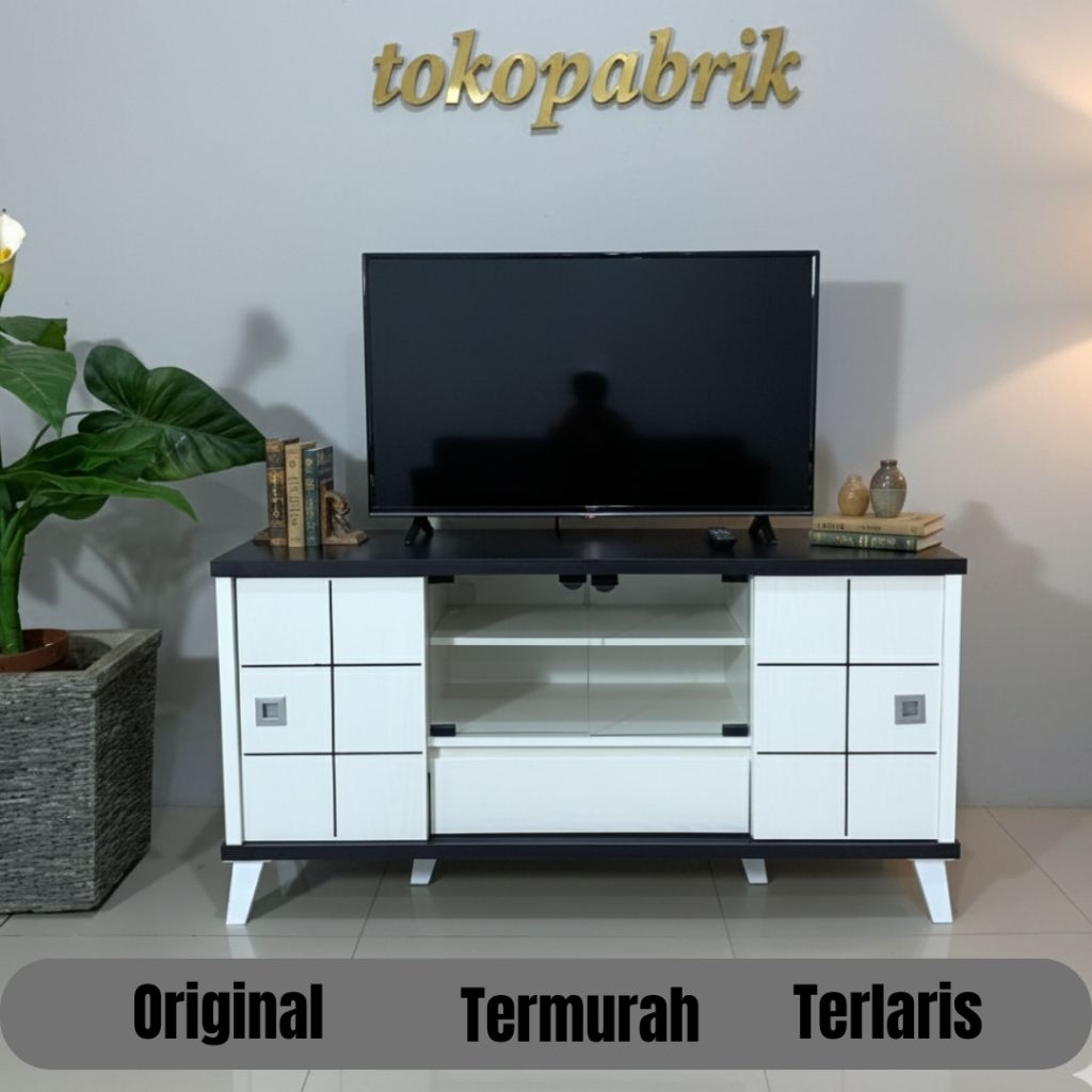 RTV Rak Tv Modern Minimalis - Meja Tv Modern Termurah Terlaris Jabodetabek Bandung Cirebon Pekalonga