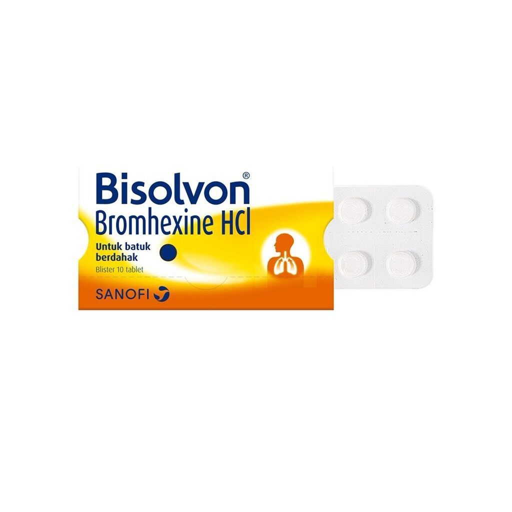 Bisolvon Tablet isi 10 Obat Batuk Berdahak Obat Pengencer Dahak Obat Batuk Dahak Obat Batuk Tablet