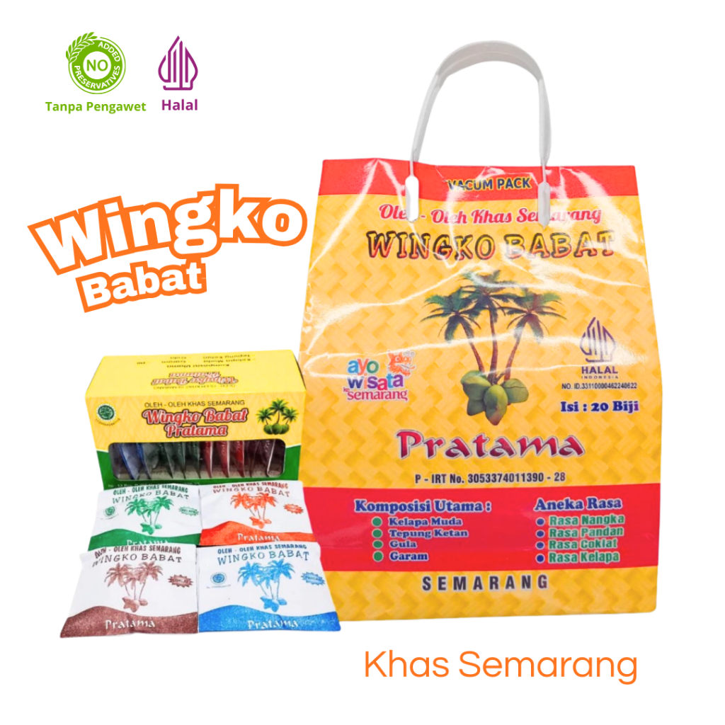 Wingko Babat Pratama Aneka Rasa Vakum Oleh Oleh Khas Semarang CL01