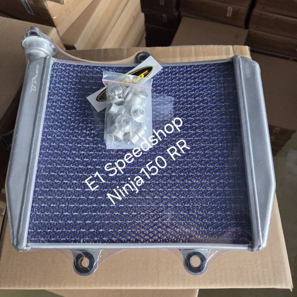 Bpro Radiator Ninja 150 RR kawat jaring Biru original Bpro