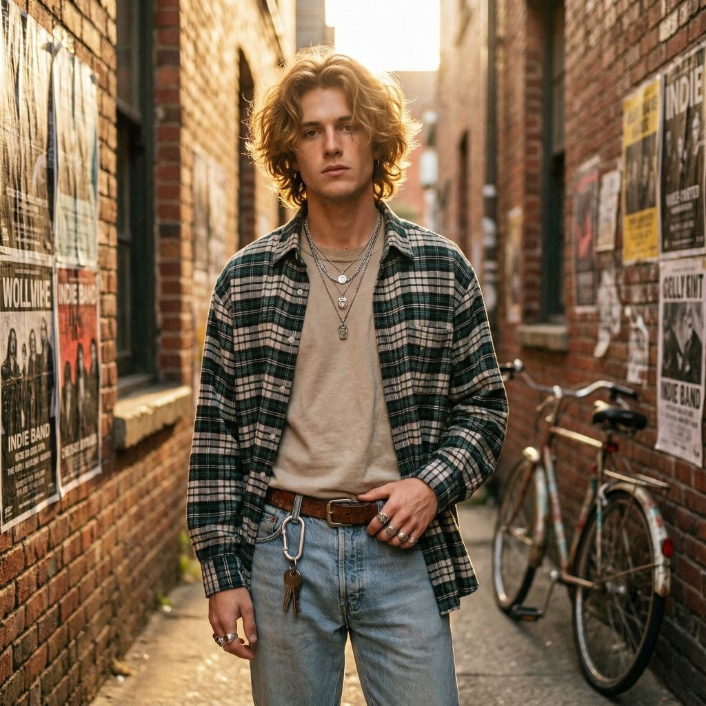 (Kemeja Branded) Dyudyu High Fashion Men's Tartan Tricolors Shirts