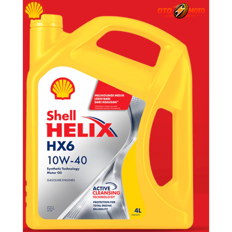 Oli Mobil SHELL HELIX HX6 10W40 4 LITER