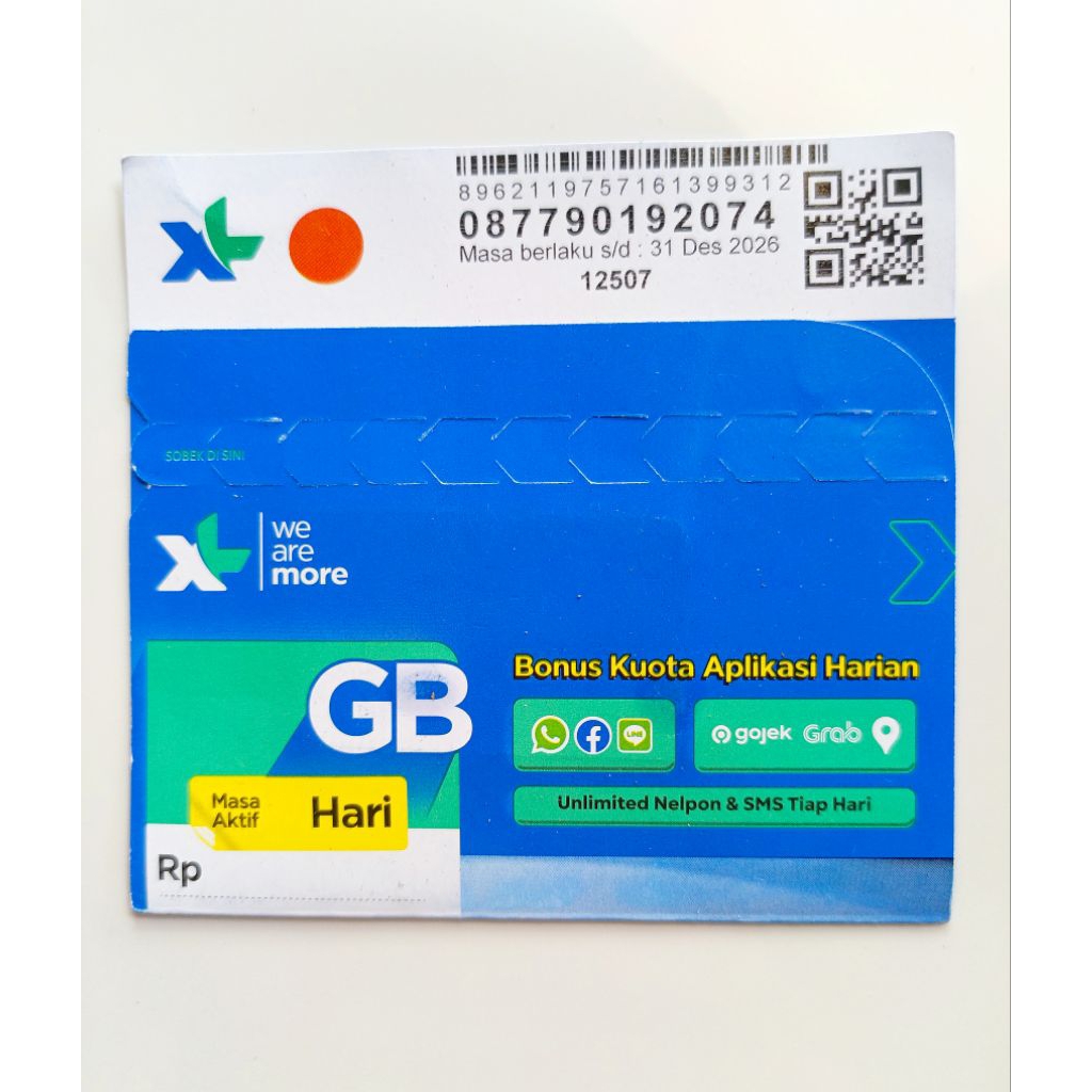 Kartu Perdana XL tanpa Kuota [SEGEL]