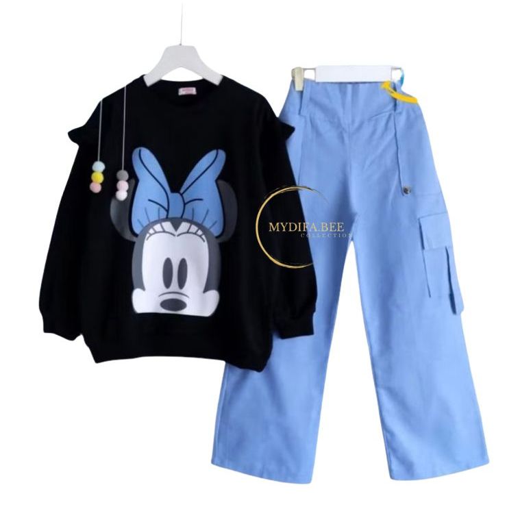 Setelan Anak Muslimah Tpa Baju Hijab Set Kids Swetelan 7 8 9 10 Taun Stelan Perempuan Umur 6-10Th On