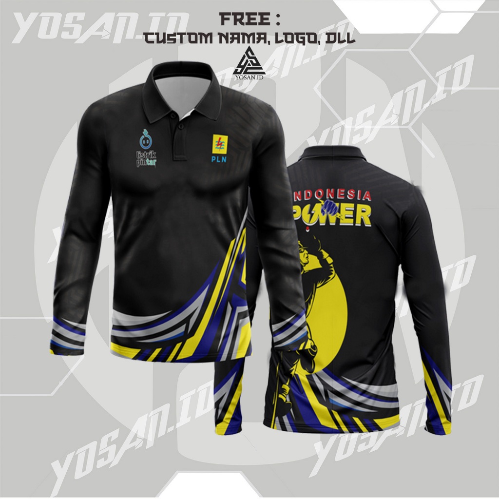 JERSEY PLN TERBARU /JERSEY KAOS PLN LISTRIK PINTAR /KAOS SERAGAM PLN INDONESIA CUSTOM 3D FULLPRINTIN