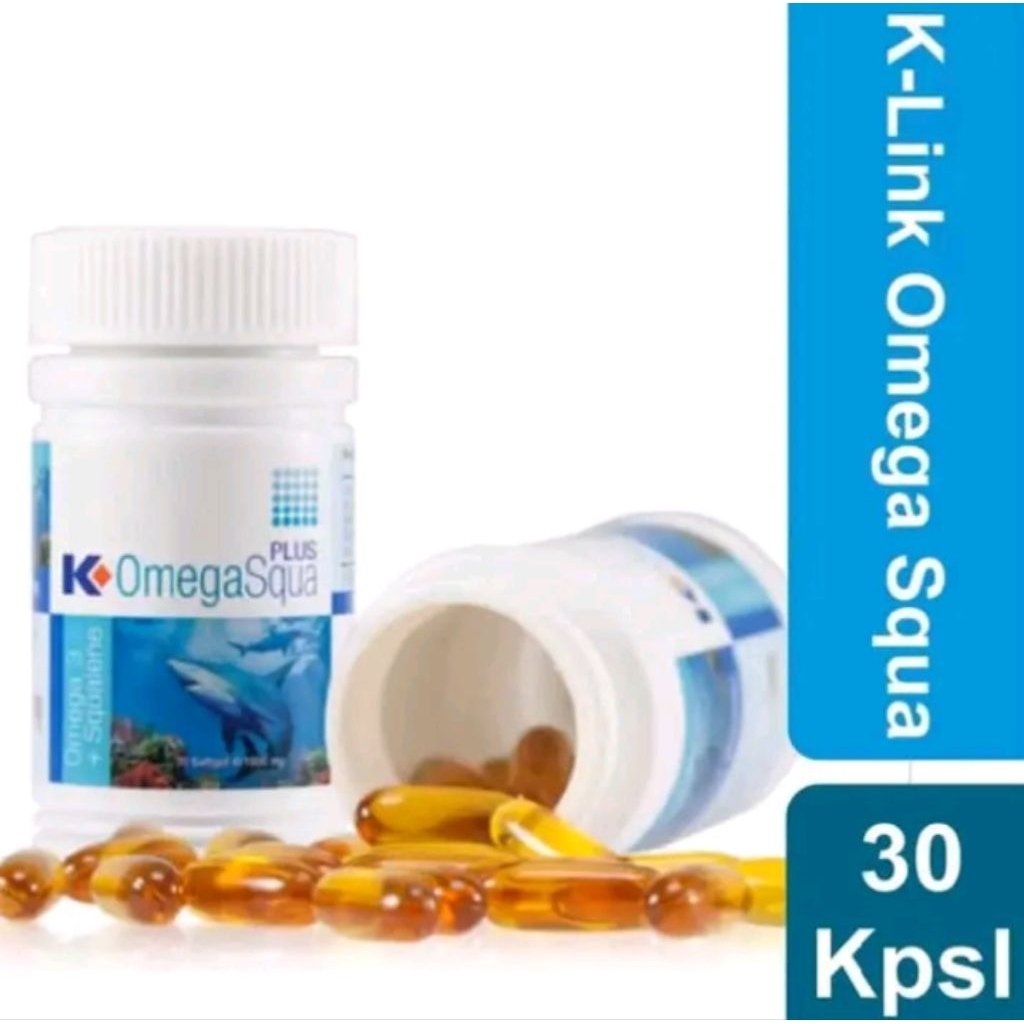 K-OMEGA SQUA PLUS OMEGA3 - K link Omega Squa Plus - Minyak Ikan Omega 3 Squa Plus