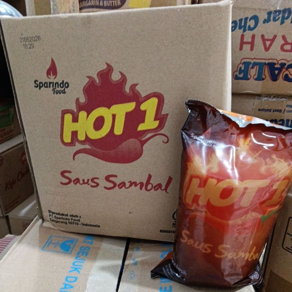 saos hot1 kemasan 1kg 1dus x10pcs