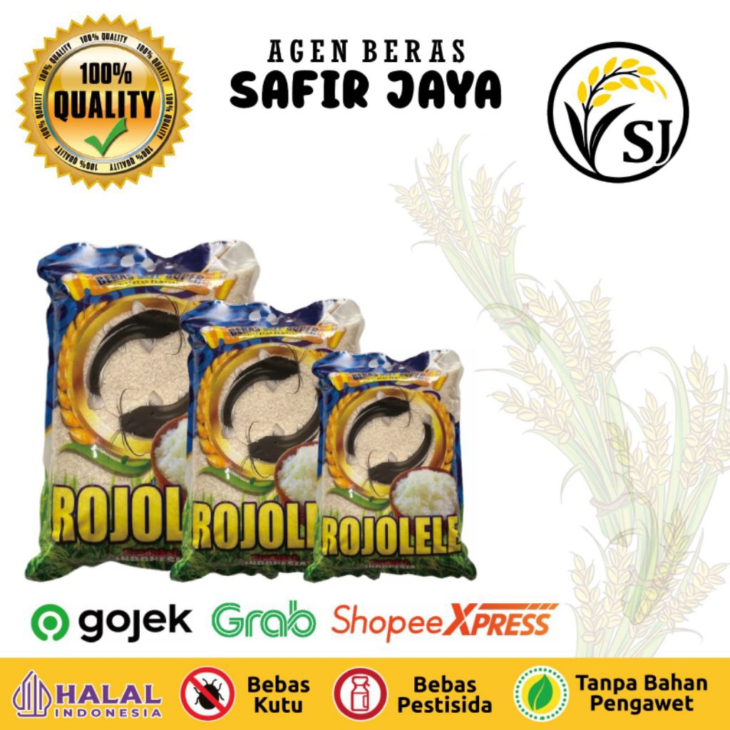 Beras Rojolele citra 5kg - Pulen, Putih Bersih, Tanpa Pengawet