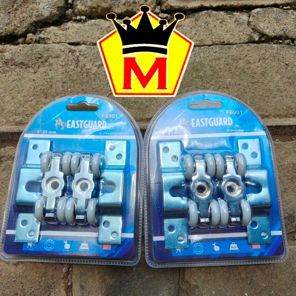 [1 SET] Roda Rel pintu dorong / sliding Lengkap Eastguard