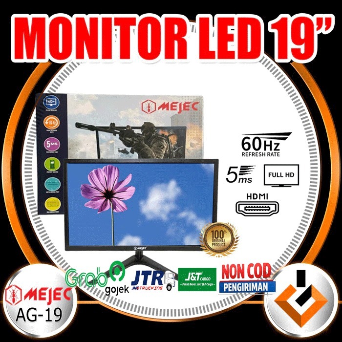 Monitor PC Mejec 19INCH / 22INCH / 24INCH LED Monitor Mejec VGA HDMI