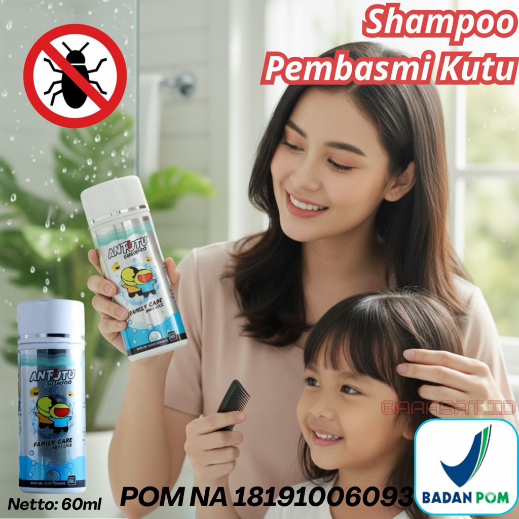 shampo penghilang kutu dan anti ketombe shampo kutu isi 60ml shampo anti kutu rambut untuk anak ampu