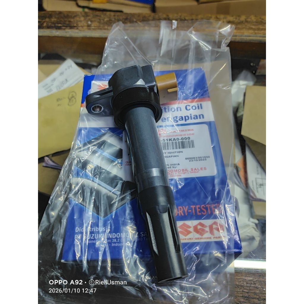 Coil pengapian Suzuki Ertiga old/splash/Karimun wagon R/All New Swift Asli Suzuki Made In India