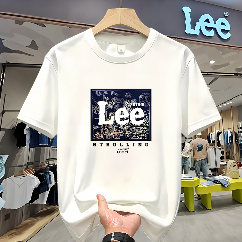 Kaos LEE Original Bahan Katun Combed - Kaos Pria Urban