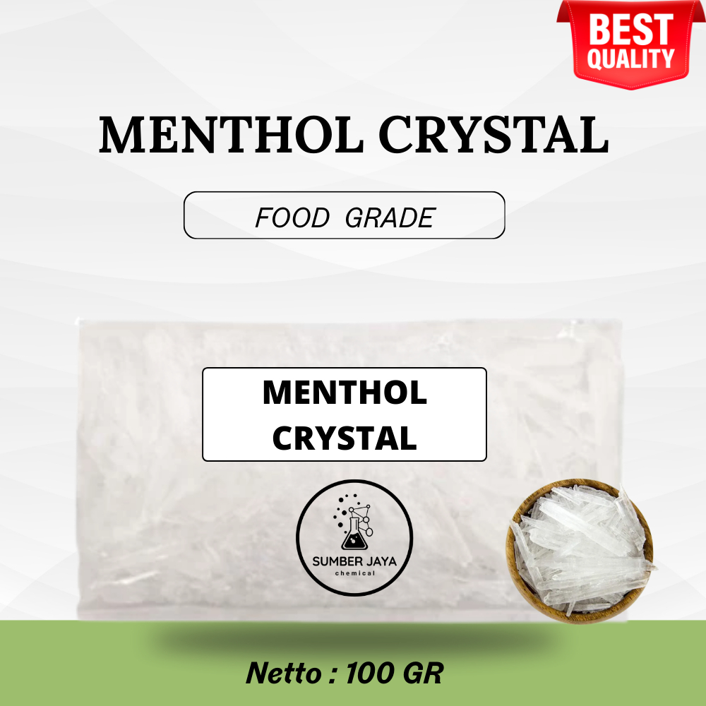 Menthol Crystal Food Grade 100 Gram / Mentol Kristal / Menthol Kristal