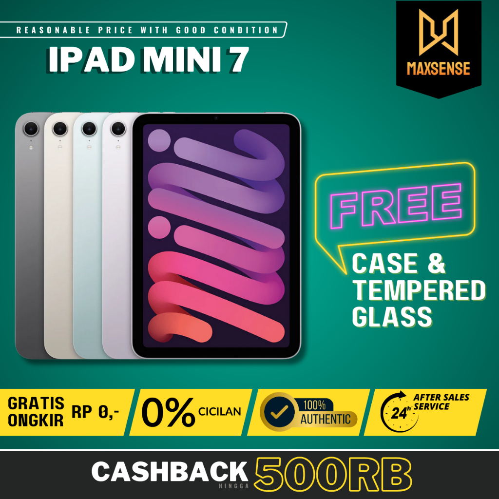 iPad Mini 7 128GB 512GB 256GB 128GB Wifi Only & Cellular Second Fullset Original