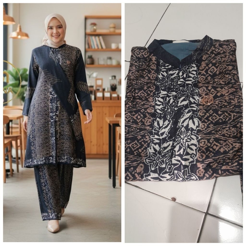 One Set Batik Paramitha| Set Selendang| Sutra Viscose