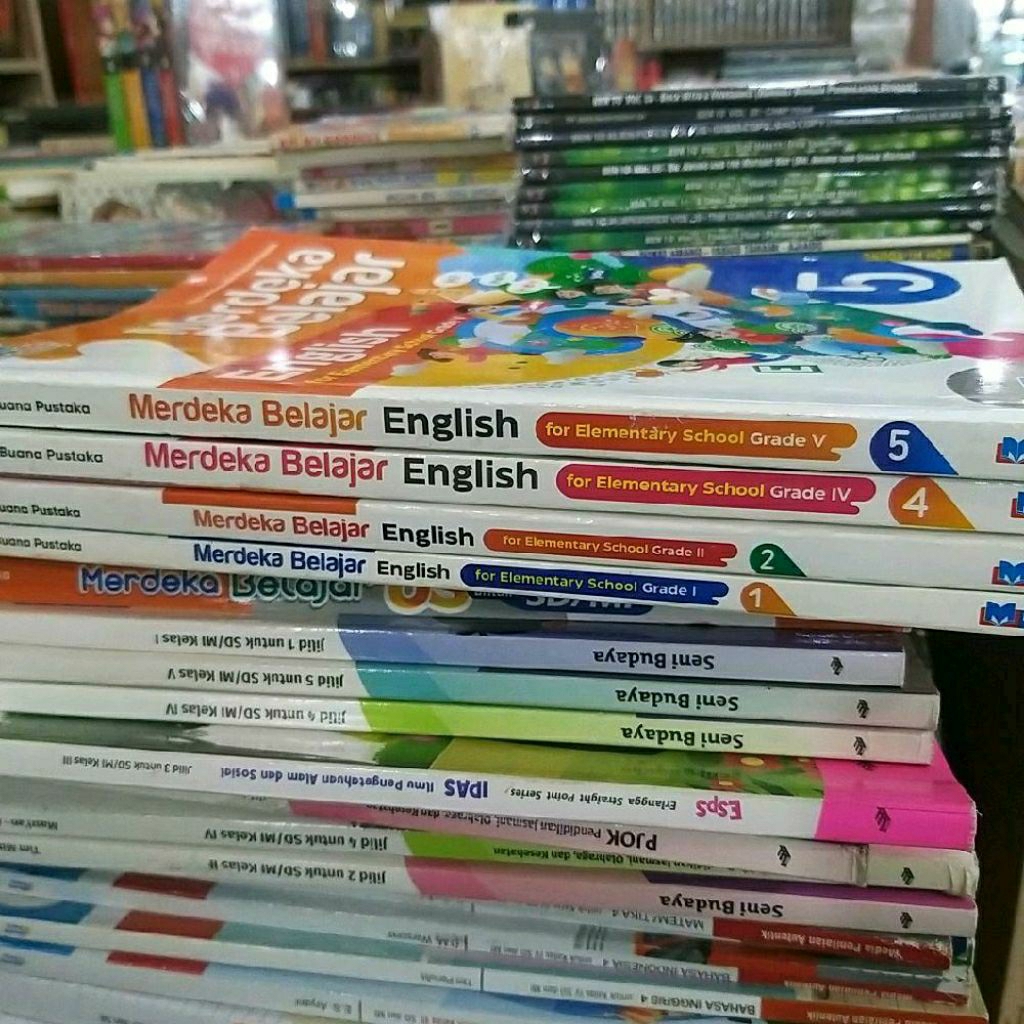 buku kelas 2 4 5 sd merdeka belajar ENGLISH kurikulum merdeka masmedia