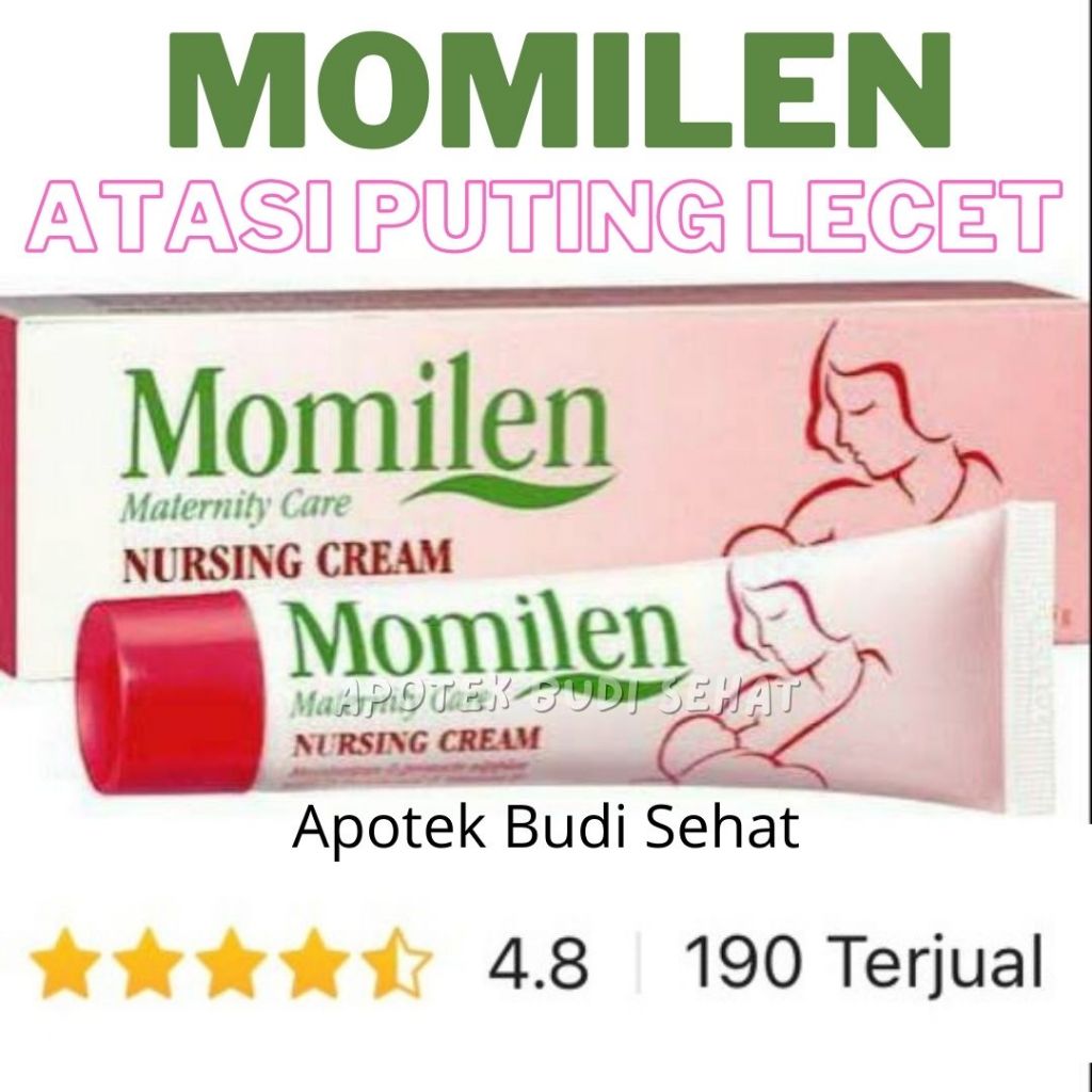 Momilen Nursing Cream 15gr Nipple Cream krim puting susu lecet Salep Luka Puting Busui Ibu Menyusui 