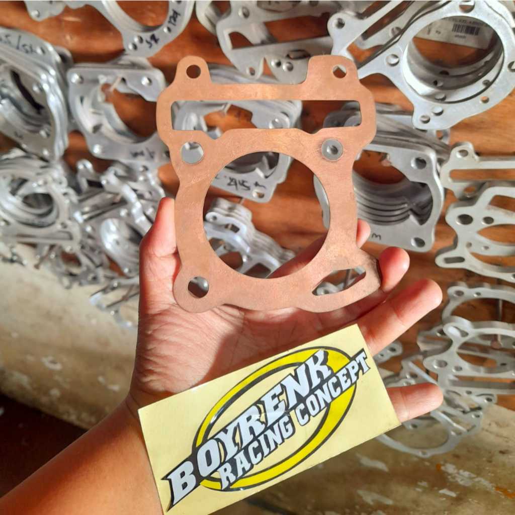 PACKING PAKING GANJEL BLOK KOP XEON KARBU 44D/XEON RC 1LB TEMBAGA - BOYRENK RACING CONCEPT