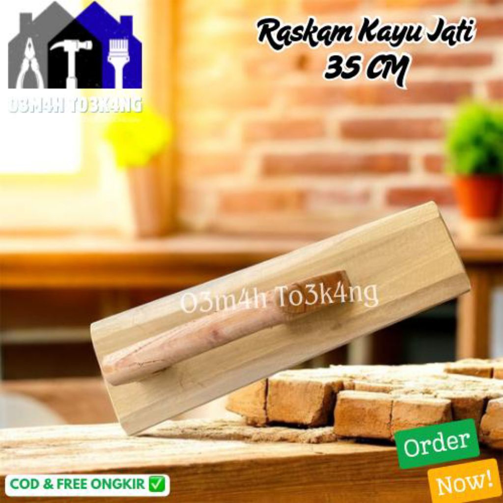 Raskam kayu jati pertukangan-Raskam kayu jati solid 35 CM