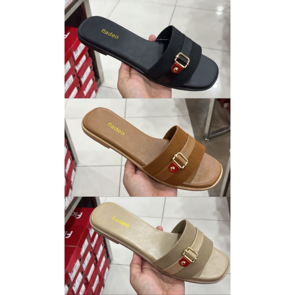 Fladeo Shoes ORIGINAL. Sandal Teplek Wanita