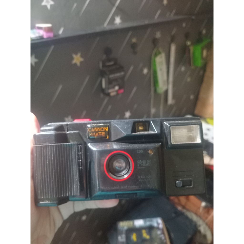 kamera jadul canon mate (tes nyala indikator aja)