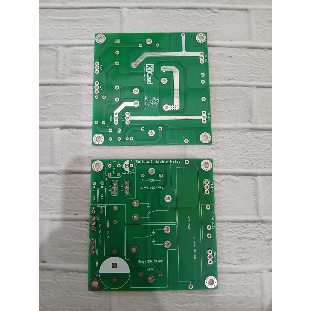 pcb softstar 2 relay dobel layer