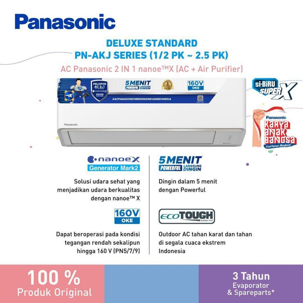 AC Split AC PANASONIC 3/4pk R32 DELUXE STANDART PN7AKJ