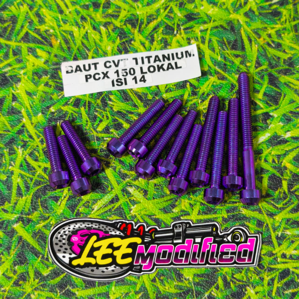 Baut cvt titanium pcx 150cc / adv 150 baut titanium cvt motor pcx 150 lokal baut cvt adv 150cc  isi 