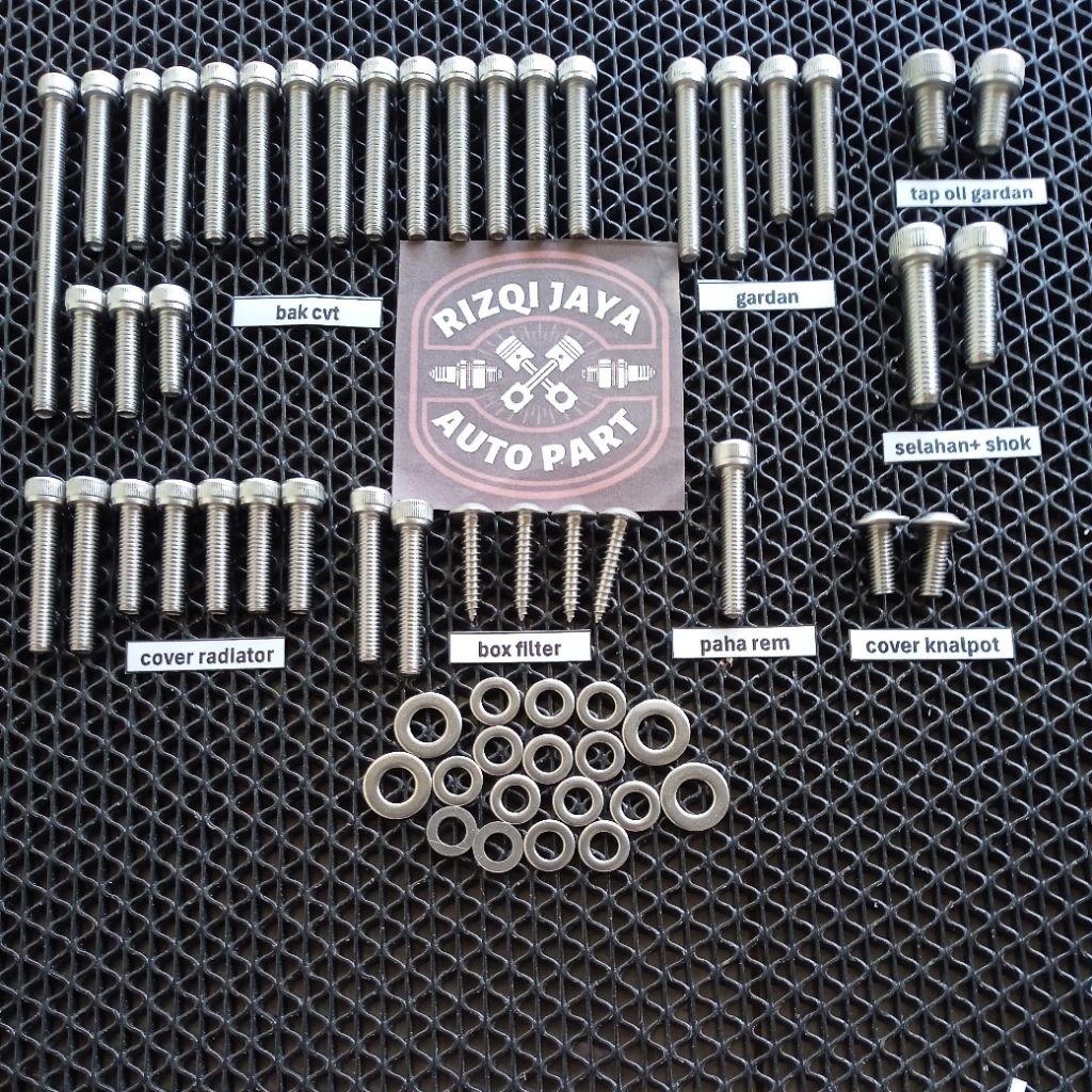 baut blok cvt vario 110 karbu fullset stainless 304
