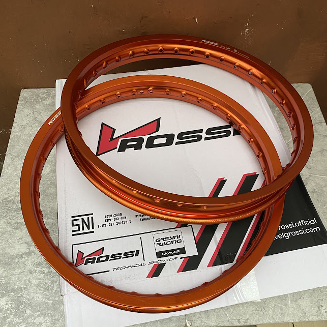 Velg Rossi WM 160 185 300 350 Ring 17 OREN orange 1 set uk 160 185 17