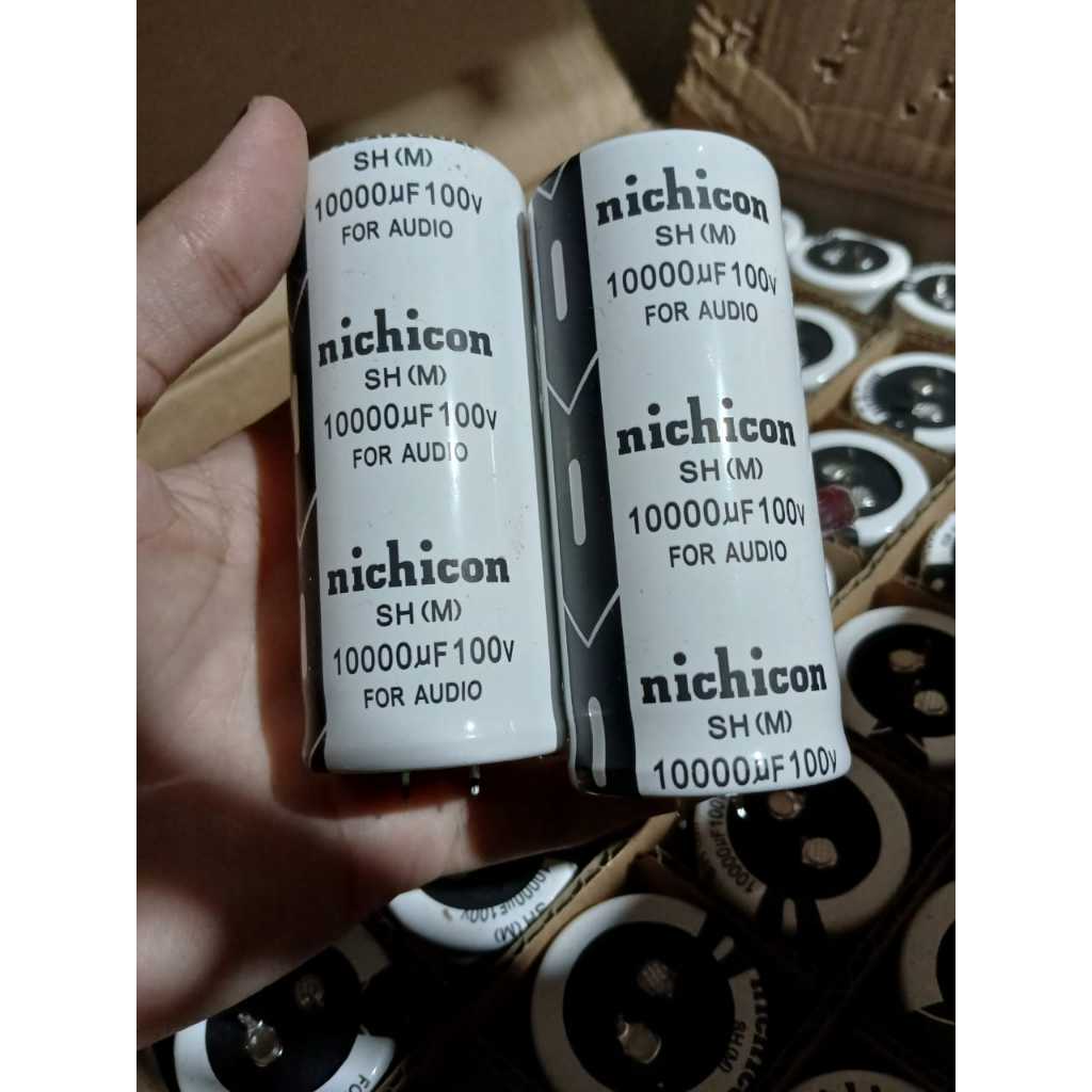 ELKO 10000uf 100v Nichicon putih  Elco 100v 10000uf