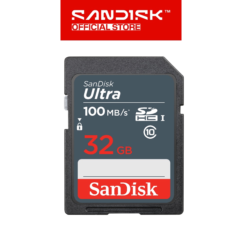 SANDISK SDHC Ultra 32GB UHS-I Class 10 (Up to 100MB/s) - DUNR