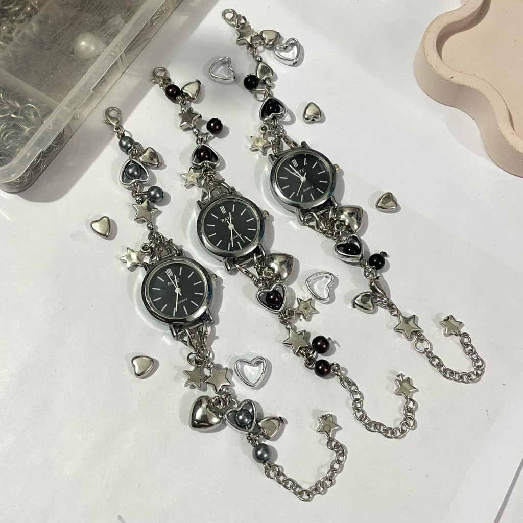 Jam Tangan Manik Manik / Watch Bracelet / Charm Watch / Jam Manik / Jam Tangan Wanita / Beads Watch