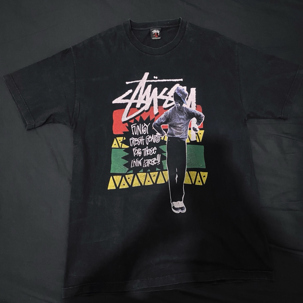 Stussy Funky Fresh Graphic T-Shirt – Black