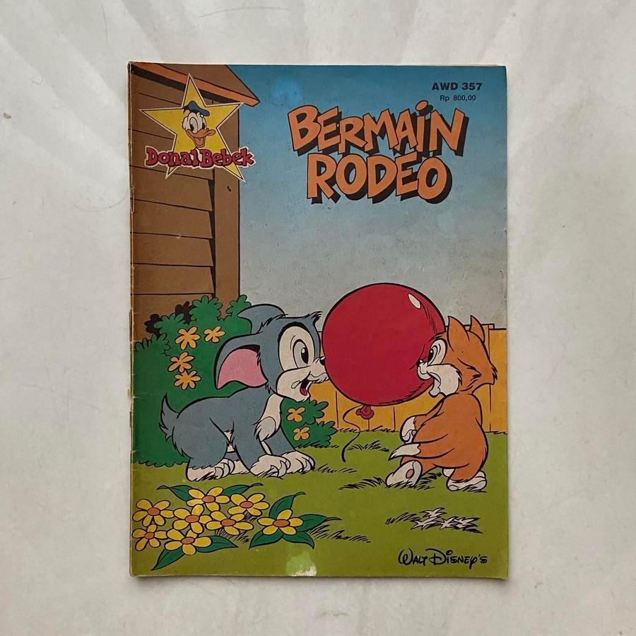 Komik Langka Donal Bebek Bermain Rodeo #357